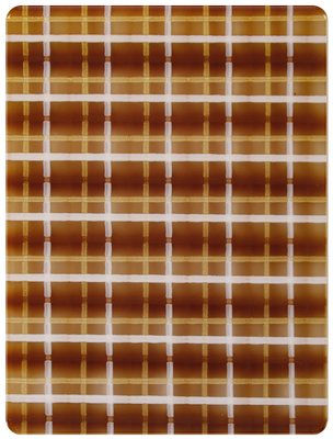 Brown Grid Pearl Patterned Acrylic Sheet 1/8 In Thick For Advertising