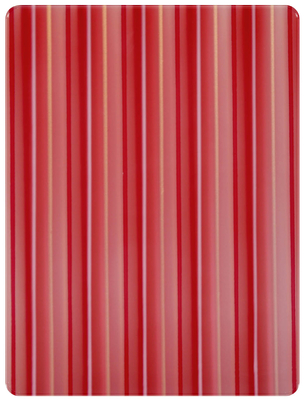 لوح صفائح أكريليك من اللؤلؤ المصبوب باللون الأحمر مخطط 1/8 بوصة ، ديكور أثاث مشغولات يدوية ذاتية الصنع