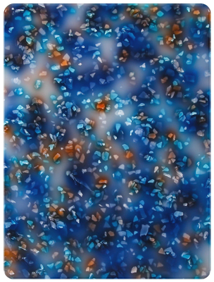 ورقة برسبيكس أكريليك زرقاء داكنة مقاس 1/8 بوصة 8 × 4 قدم صفائح بلاستيكية ملونة